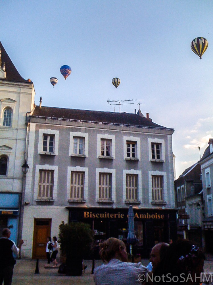 Hot air balloons over Amboise, France Not So SAHM Hot air balloons over Amboise, France Not So SAHM