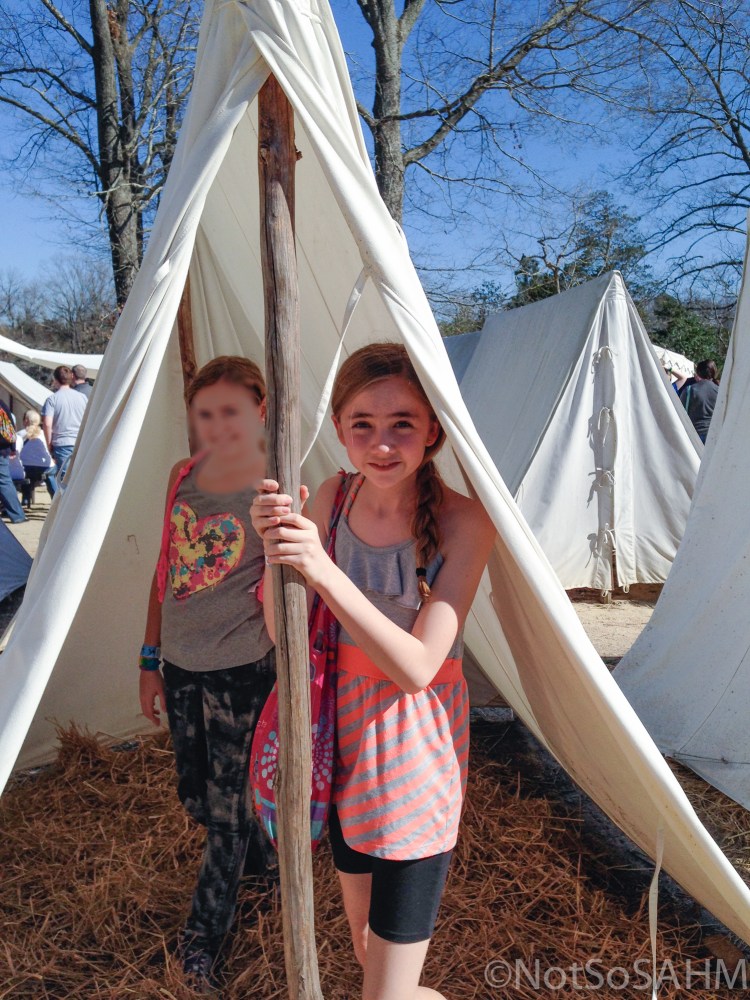 Revolutionary war camp at Yorktown Victory Center Not So SAHM