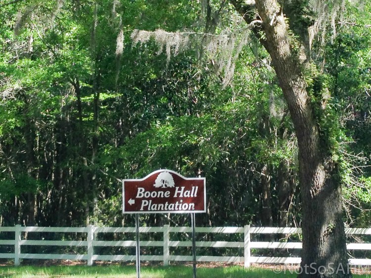 Boone Hall Plantation sign