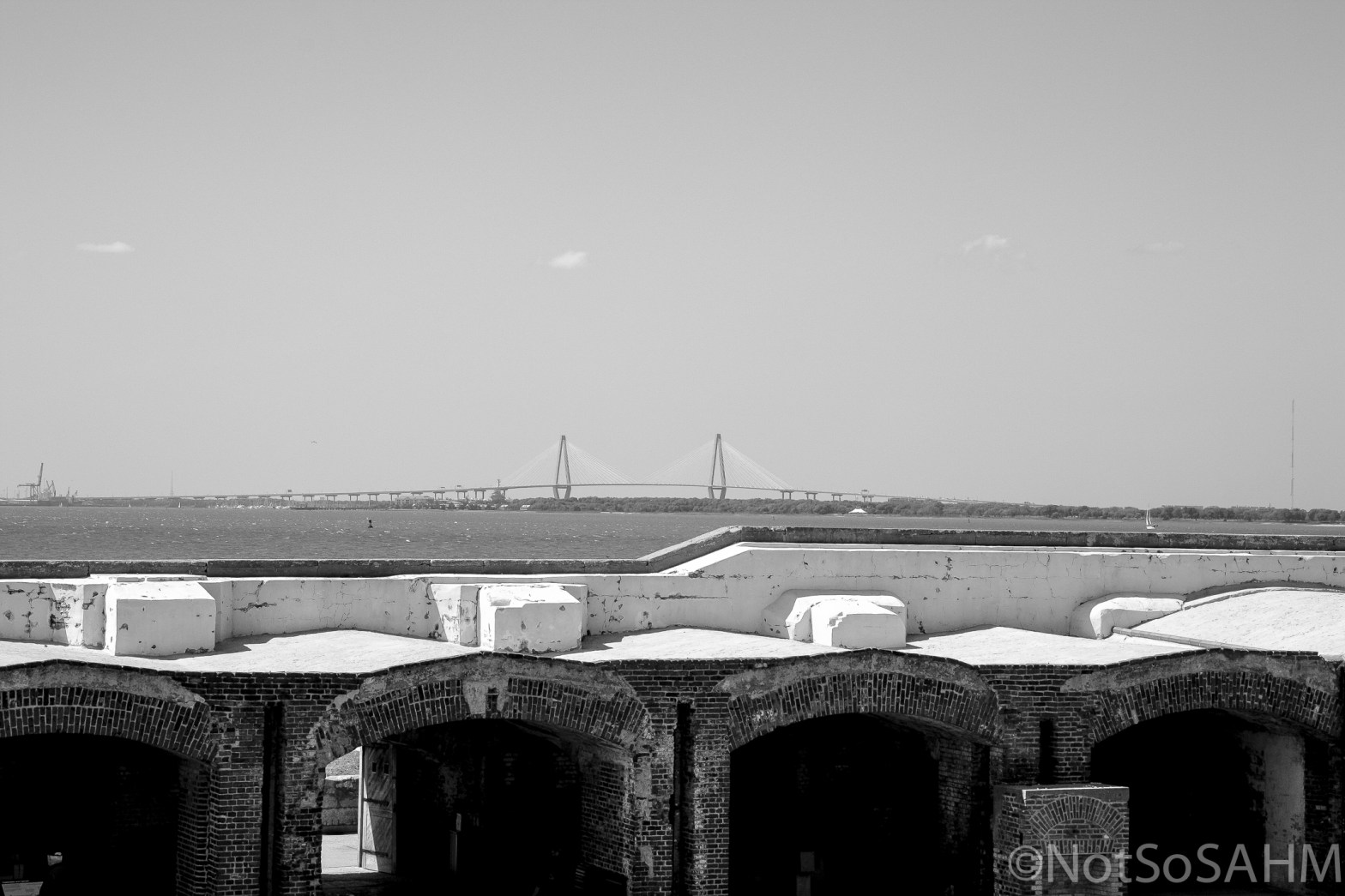 Cooper River Bridge from Ft Sumter