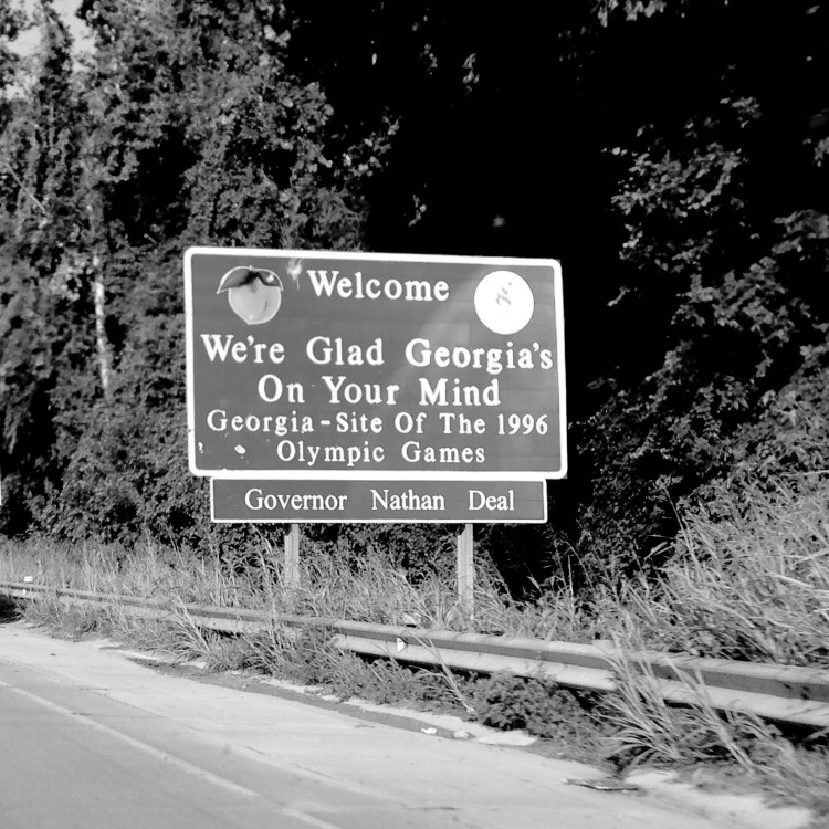 Entering GA sign