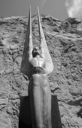 One of the Winged Figures of the Republic - bronze statue