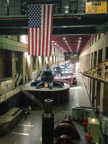 The Hoover Dam turbines