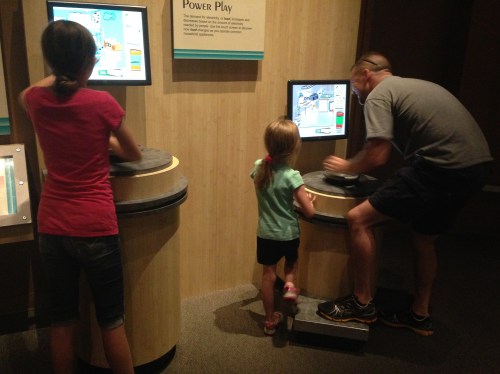 Learning about electricity usage at the Hoover Dam museum