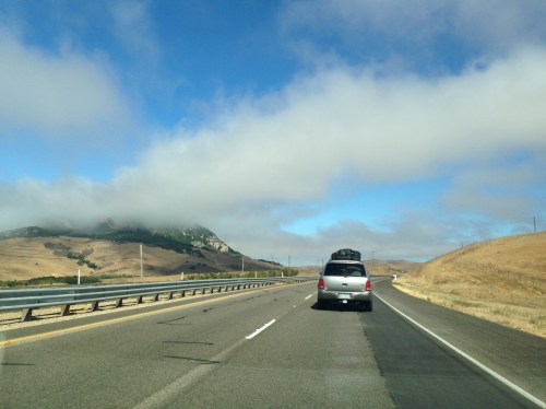Low clouds in the morning on the PCH