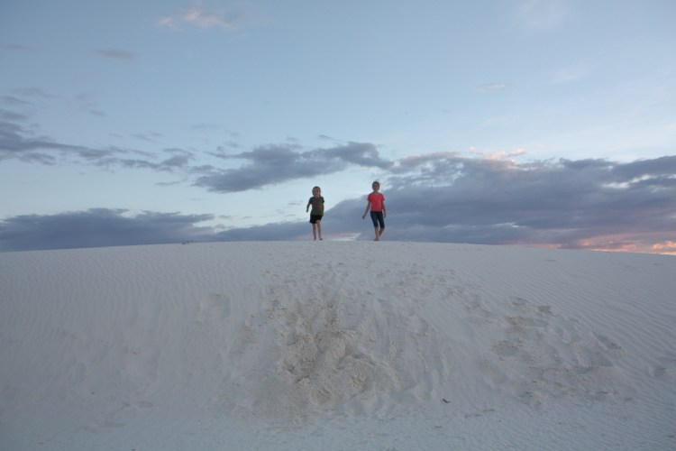 Running the dunes at White Sands
