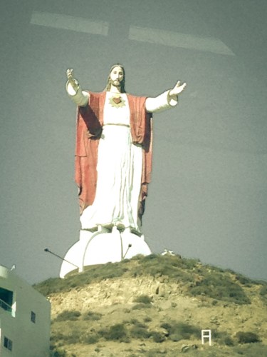 Jesus statue near Rosarito, Mexico Not So SAHM