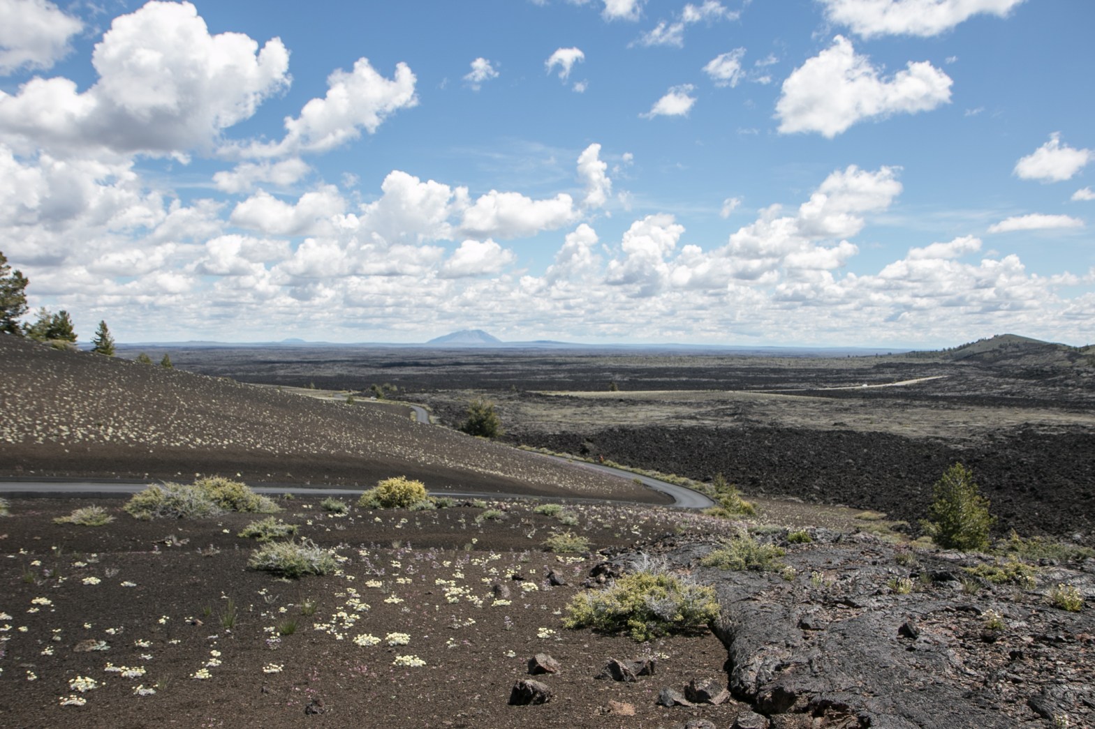 lava field for miles at Craters of the Moon Idaho Not So SAHM