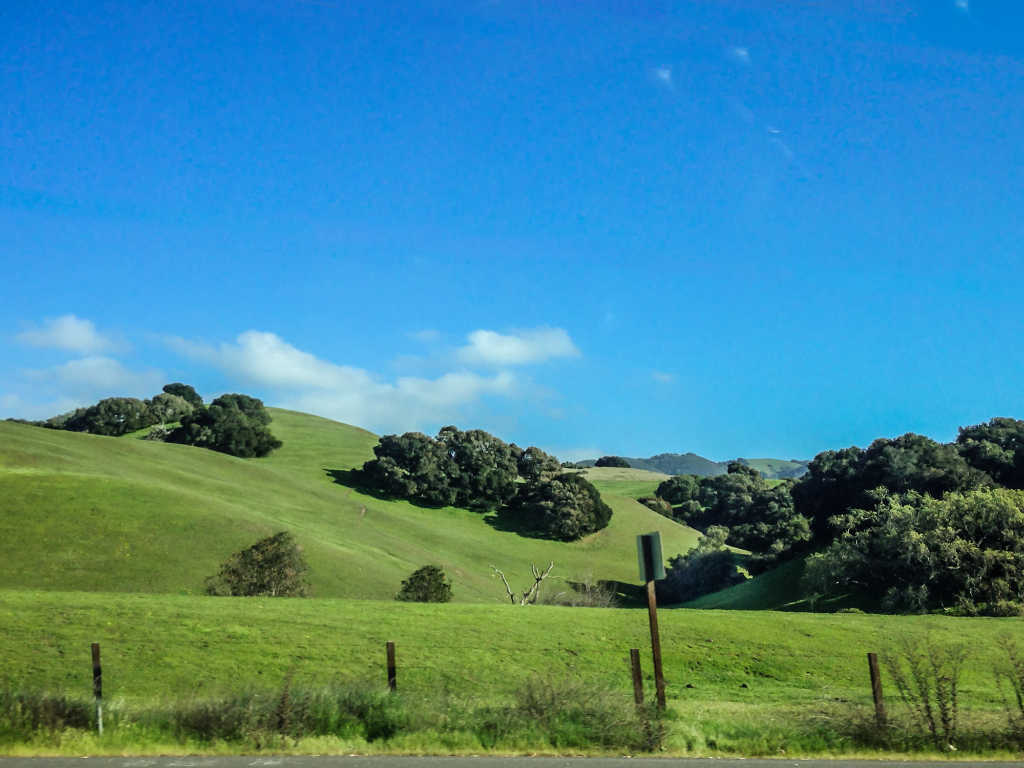 Rolling green hills accented by a deep blue sky near Salinas, California NotSoSAHM