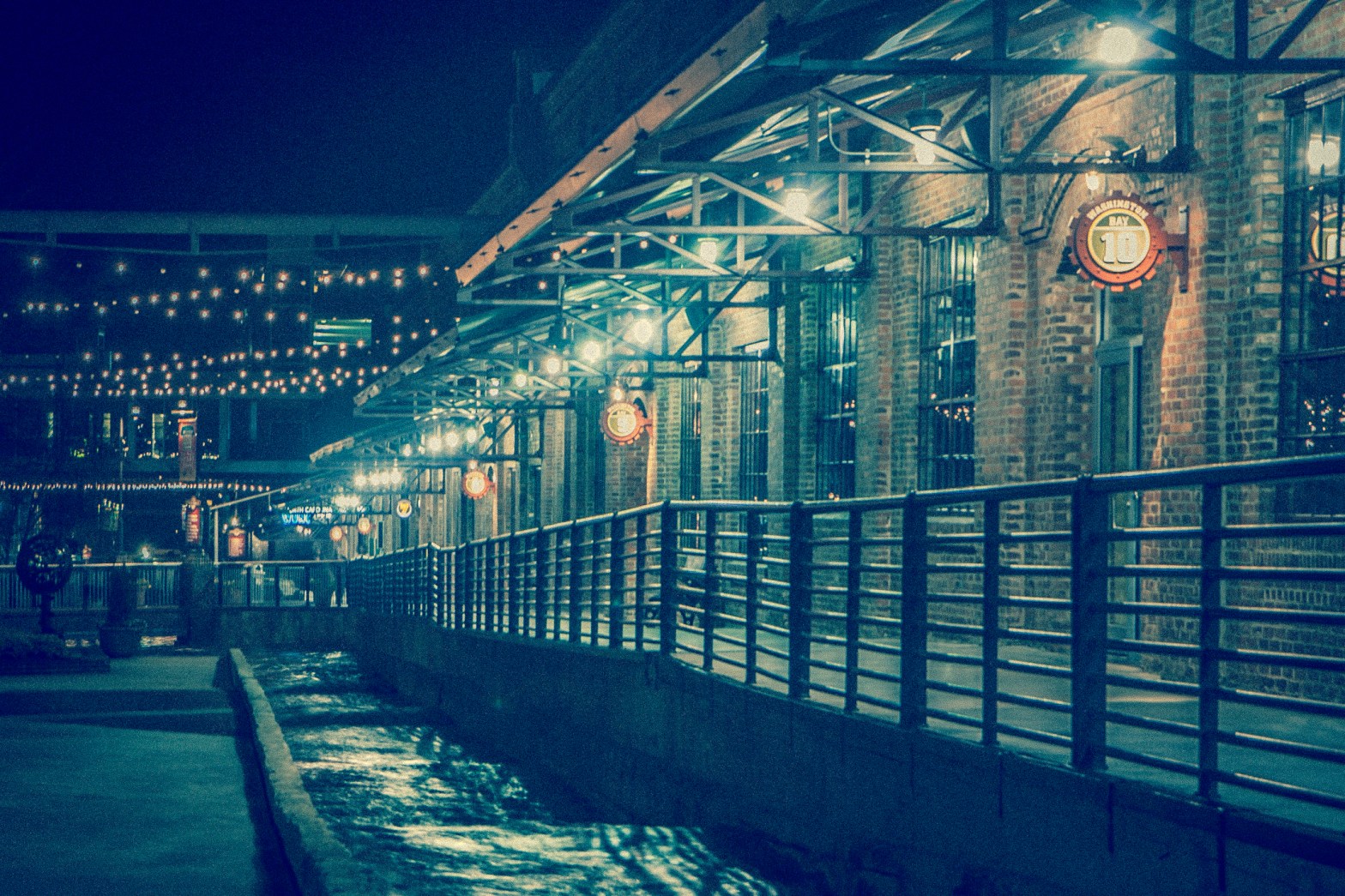 Nighttime at American Tobacco Campus in Durham, North Carolina NotSoSAHM