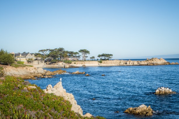 Blue skies and waters around Lover's Point in Monterey CA NotSoSAHM