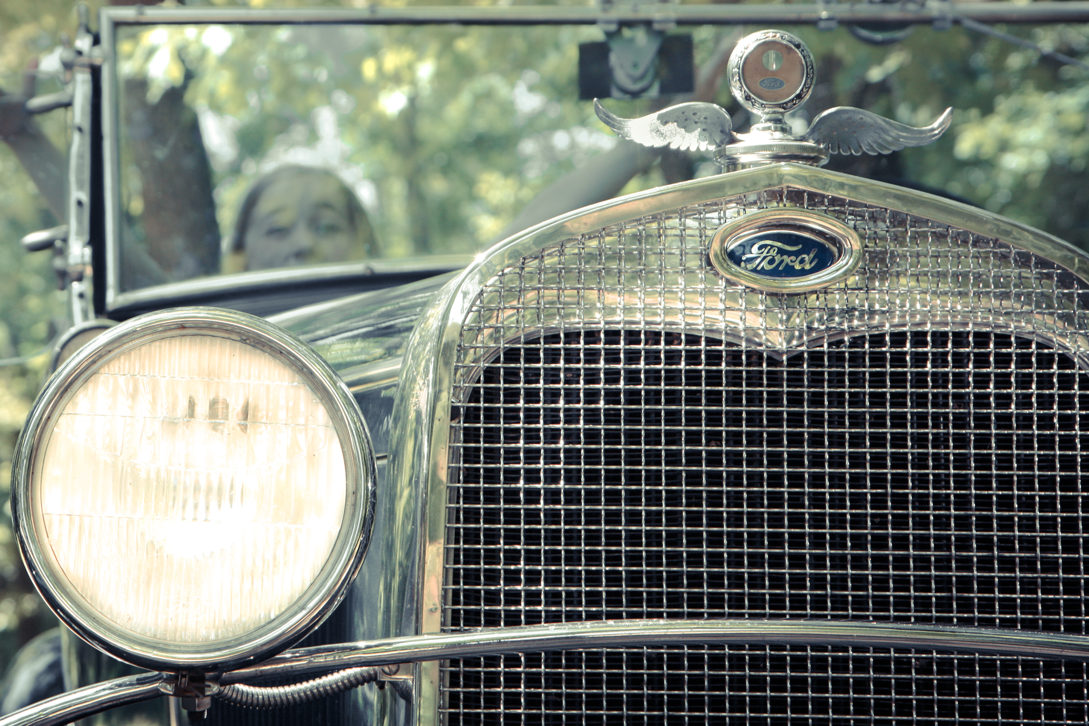 The grill of a 1930 Ford Model A NotSoSAHM