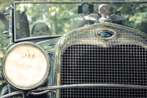 The grill of a 1930 Ford Model A NotSoSAHM