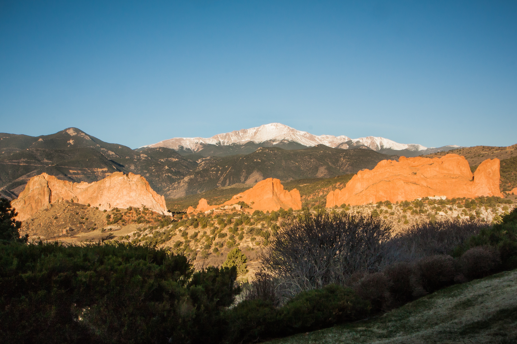 Garden of the Gods sits nestled in front of Pike's Peak in Colorado Springs, CO NotSoSAHM