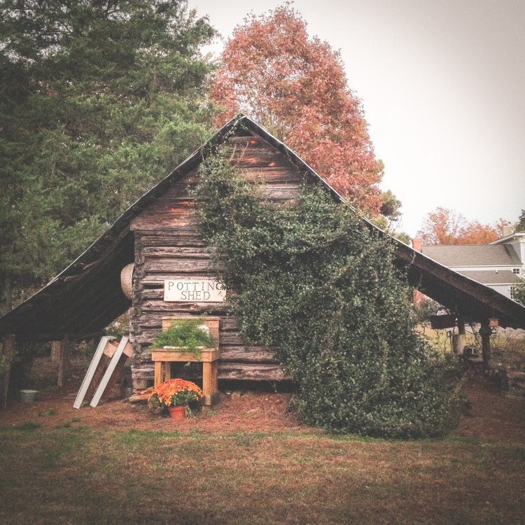 A cute, rural potting shed. Not So SAHM